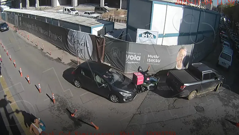 Şehirdeki kazalar böyle görüntülendi