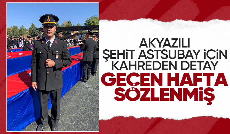 Şehit astsubay Mehmet Fatih Çangır geçen hafta sözlenmiş