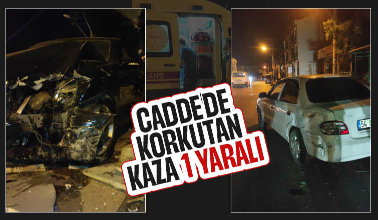 Park halindeki araca ve balıkçı tezgahlarına çarptı