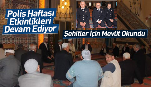  Şehitler için Mevlit Okundu