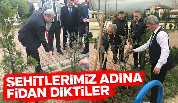 Şehitlerimiz Adına Fidan Diktiler