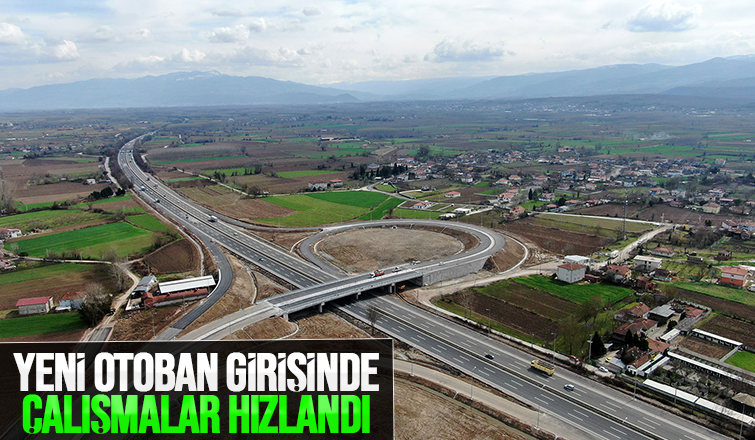 Şehrin yeni otoban girişinde son durum