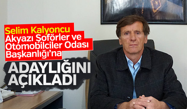  Selim Kalyoncu Oda Başkanlığına Aday Olduğunu Açıkladı