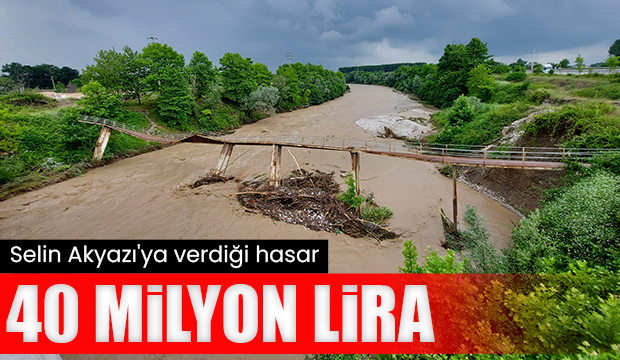 Selin vurduğu Akyazı'da hasarın boyutu 40 milyon lira