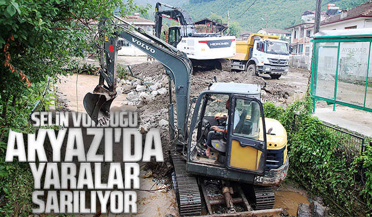 Selin vurduğu Akyazı'da yaralar sarılıyor