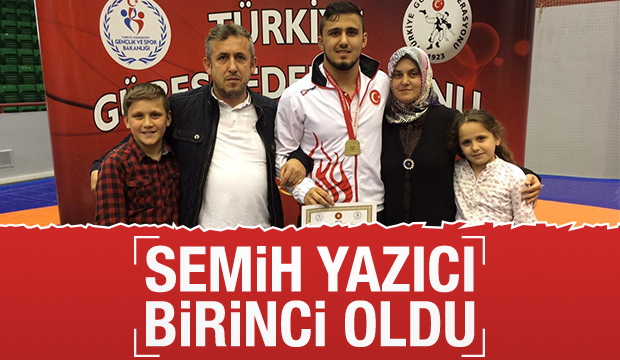 Semih Yazıcı 1. Oldu