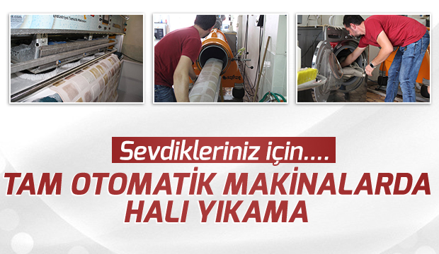 Sevdikleriniz için Tam Otomatik Makinalarda Halı Yıkama