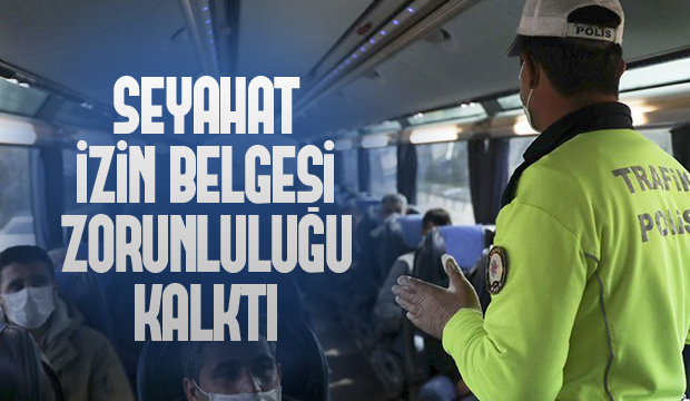 Seyahat belgesi zorunluluğu kaldırıldı