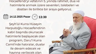 Şeyh’ül Kurra Hüseyin Harputoğlu vefatının 5. yılında anılacak