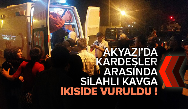 Kardeşlerin silahlı kavgasında kan aktı