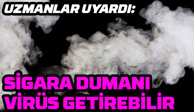 Sigara dumanı virüsü yayabilir