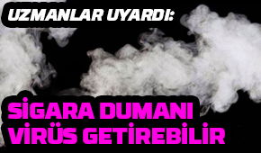 Sigara dumanı virüsü yayabilir