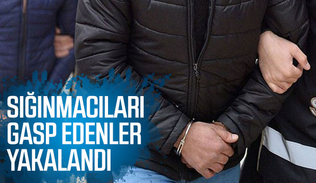 Sığınmacıyı gasp etmişlerdi Kent Parkta yakalandılar