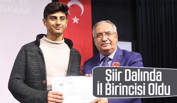 Şiir Dalında İl Birincisi Oldu
