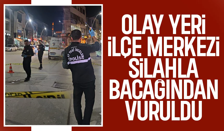 Silah ateş aldı, bacağından vuruldu