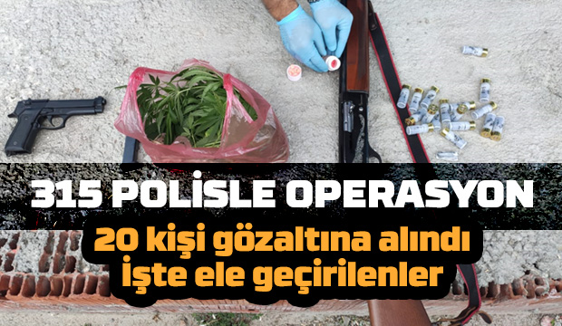 Silahlarla klip çekmişlerdi, 20 gözaltı