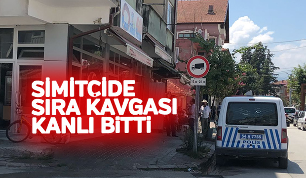 Simitçide sıra kavgası kanlı bitti