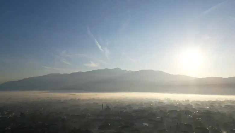 Sisle kaplanan Akyazı'dan kartpostallık görüntüler