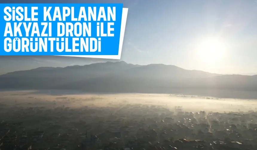 Sisle kaplanan Akyazı'dan kartpostallık görüntüler