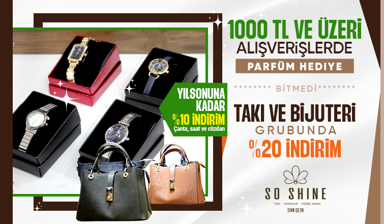 SO SHINE'den Yılsonuna Özel Kampanyalar