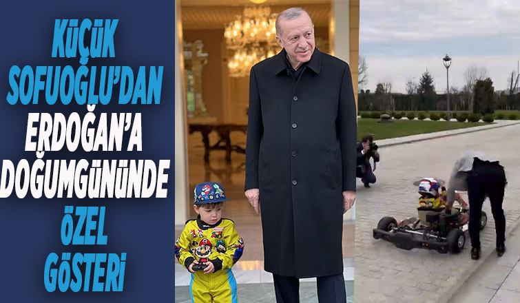 Sofuoğlu'nun oğlundan Erdoğan'a gösteri