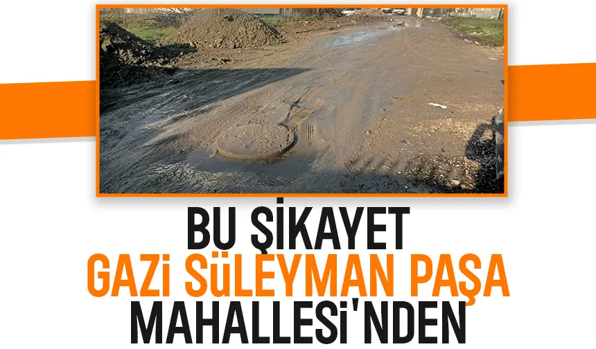 Sokak çamur içinde kaldı