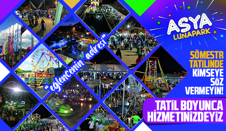 Sömestır tatilinde eğlence şöleni Asya Lunapark'ta