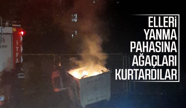 Sorumsuzluk, konteyneri yaktılar