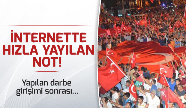 Sosyal Medyada Hızla Yayılan Not