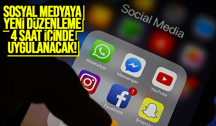 Sosyal medyaya yeni düzenleme