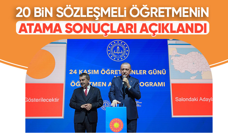 Sözleşmeli öğretmen atama sonuçları açıklandı