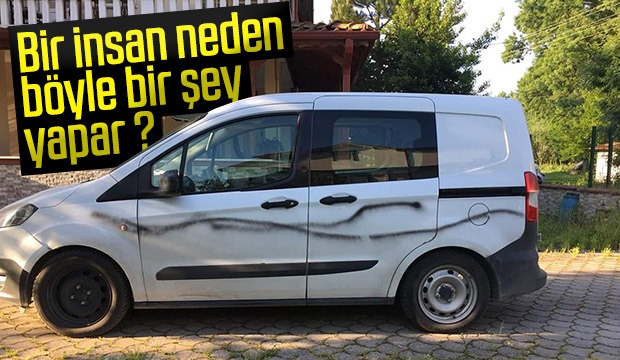 Sprey Boya İle Arabayı Boyadı