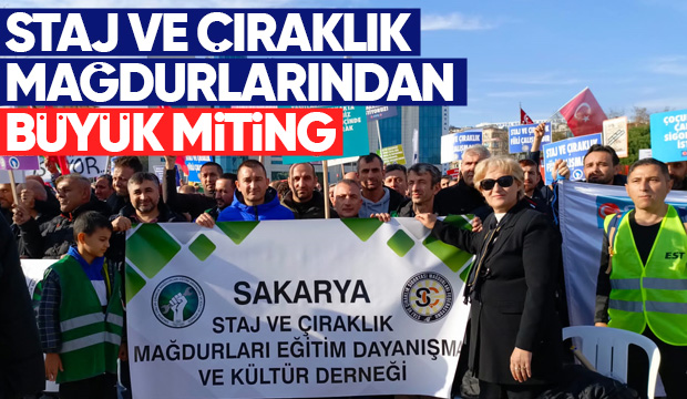 Staj ve çıraklık mağdurlarının mücadelesi sürüyor