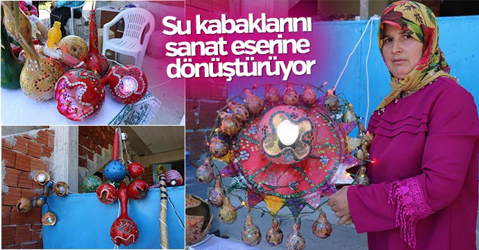 Su kabaklarını sanat eserine dönüştürüyor
