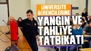 SUBÜ Akyazı’da yangın söndürme ve tahliye tatbikatı