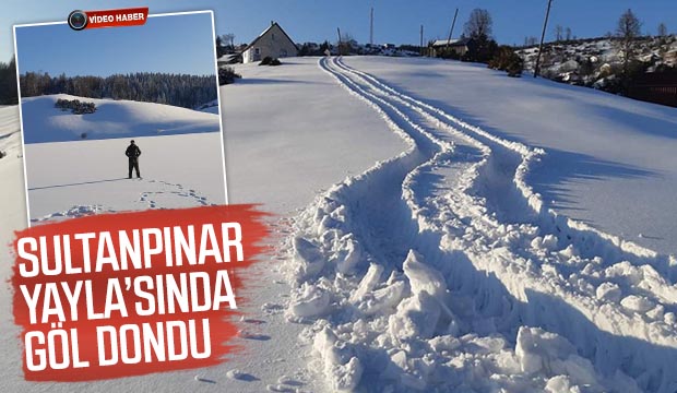 Sultan Pınar Yaylasında Göl Dondu