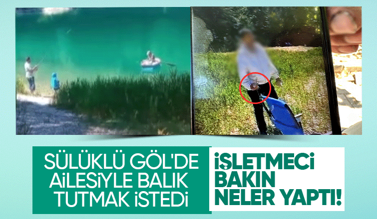 Sülüklü gölde tepki çeken olay