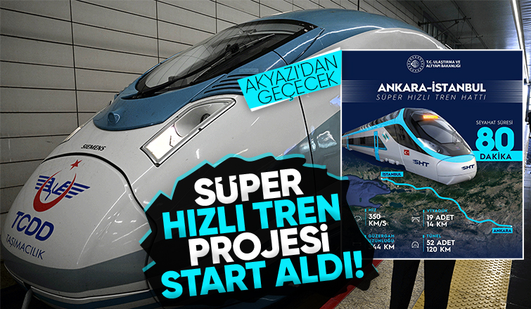 Süper Hızlı Tren Projesine başlandı