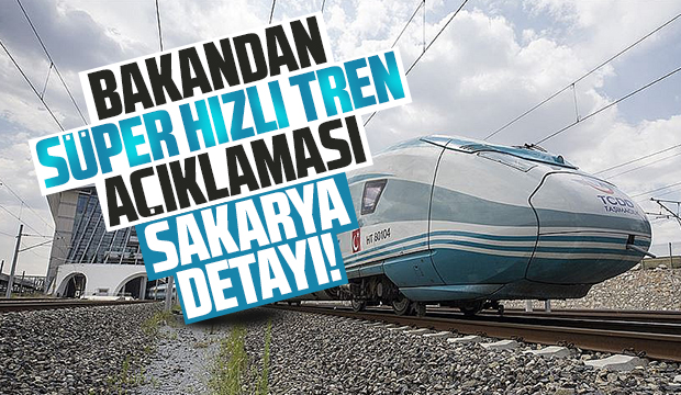 Süper hızlı trende Sakarya detayı