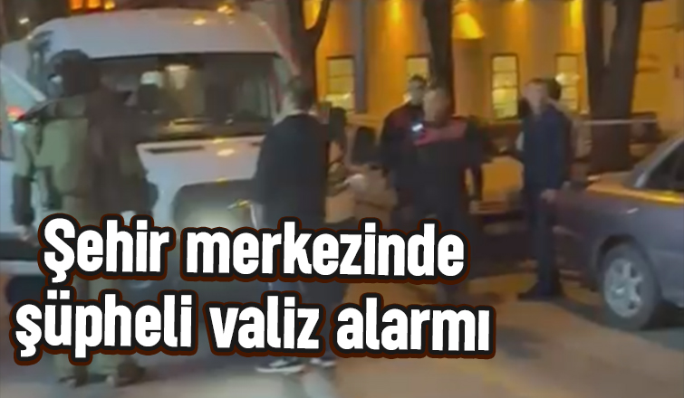 Şüpheli valiz fünye ile patlatıldı