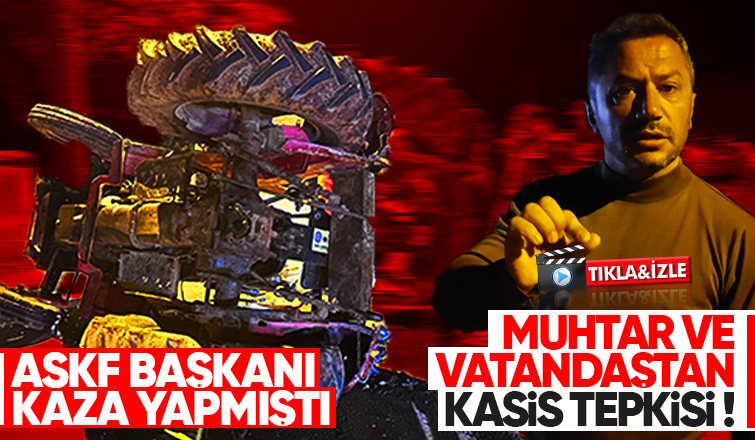 Sürekli kaza olan yolda kasis yapılmamasına tepki