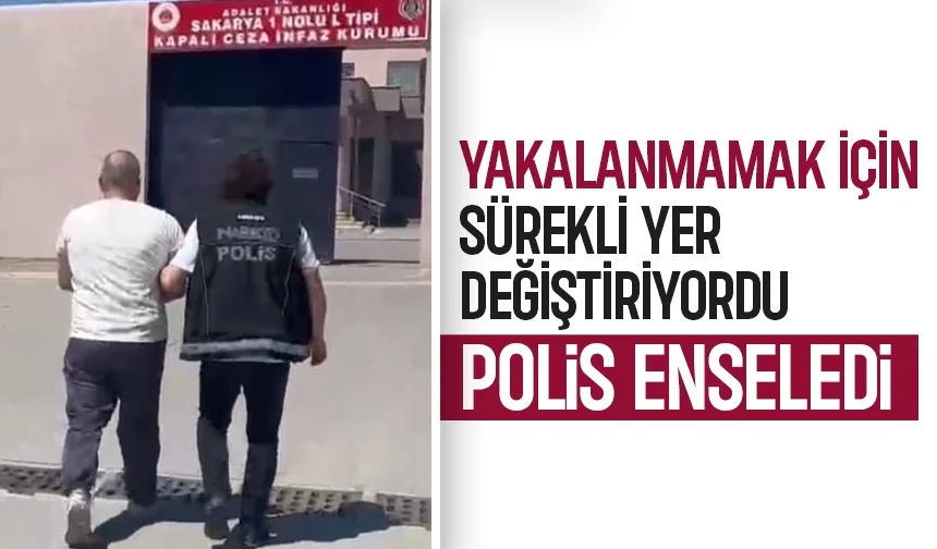 Sürekli yer değiştiren firari polisten kaçamadı