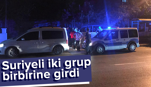 Suriyeli iki grup birbirine girdi
