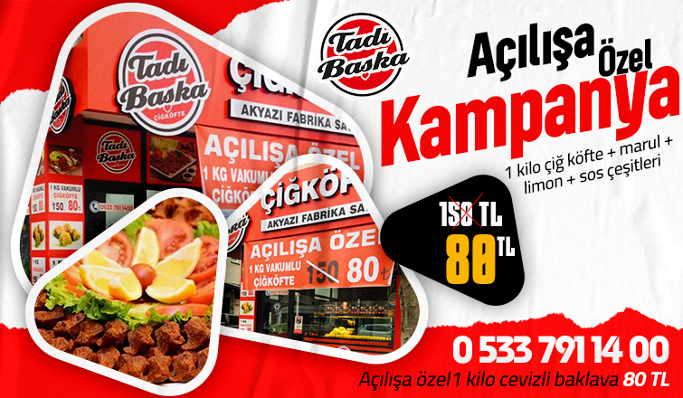 Tadı Başka Çiğ Köfte Hizmete Başladı