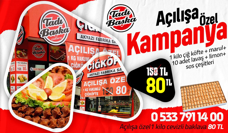 Tadı Başka Çiğ Köfte Hizmete Başladı