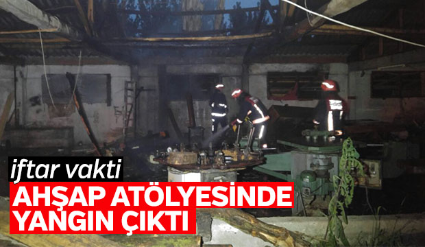 Tahta Kaşık Atölyesinde Yangın