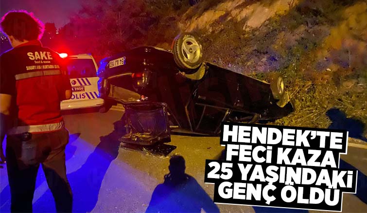 Takla atan otomobilin sürücüsü öldü