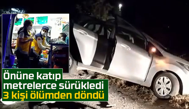 Tanker otomobili biçti: 3 yaralı