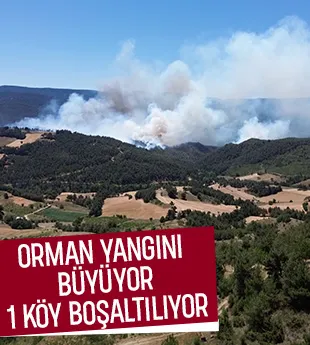 Taraklı'da alevlerin tehdit ettiği köy boşaltılıyor