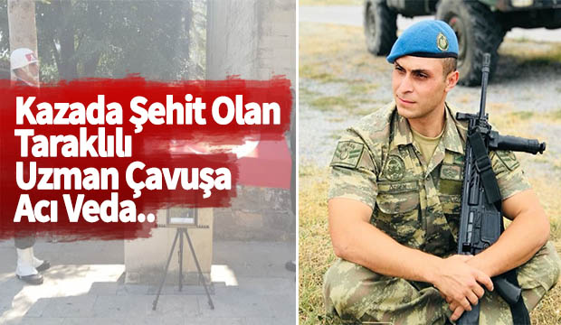 Taraklılı şehide acı veda